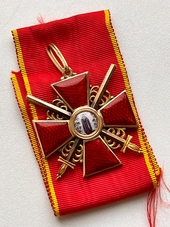 Знак ордена Св. Анны 2-й степени с мечами "ВД"