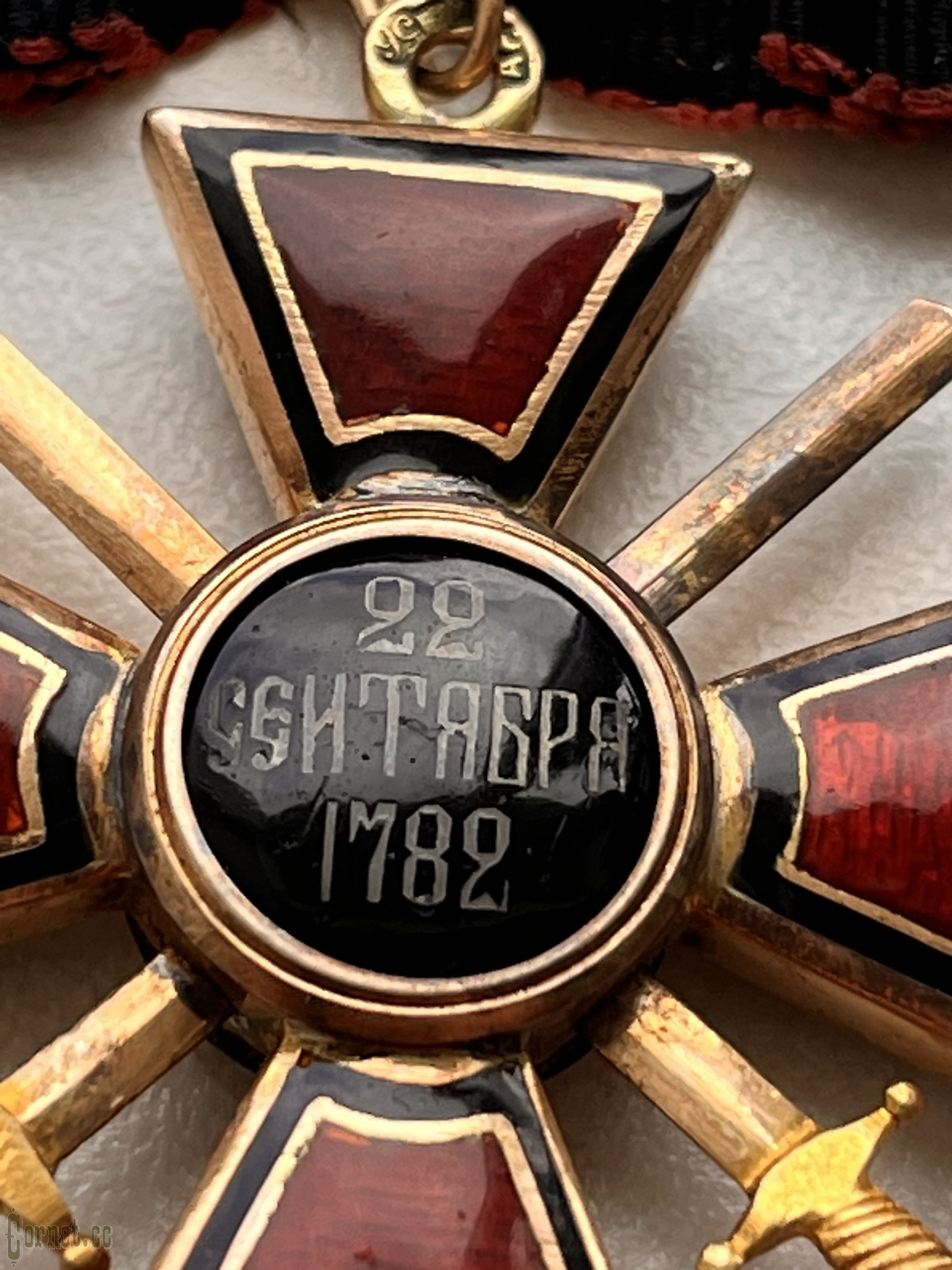 Знак ордена Св. Владимира 4-й степени с мечами "А.Р."