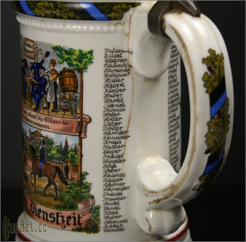 A traditional beer mug