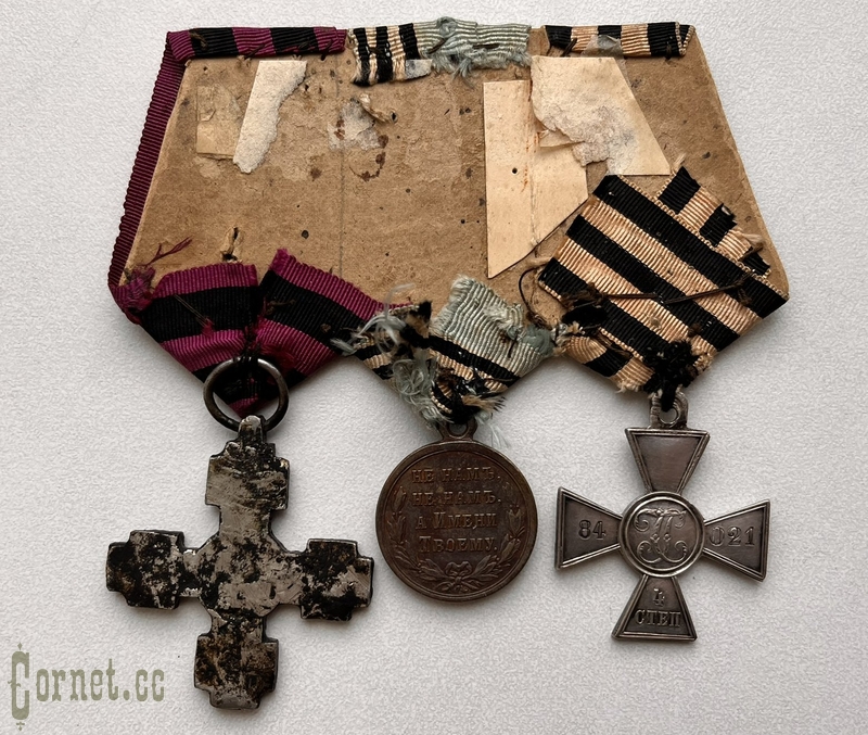 Колодка наград с ЗОВО за Русско-Турецкую войну 1877-78 годов + документы