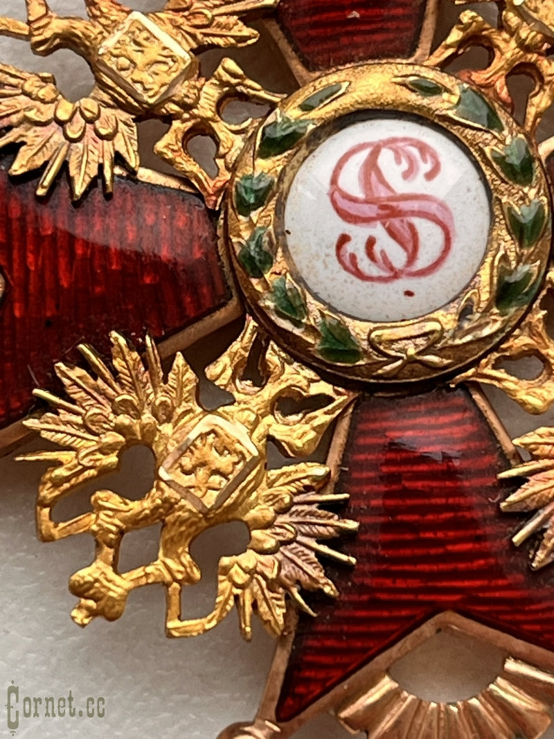 Знак Ордена Св. Станислава 2-й степени "IK"