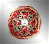 Miniature (dress badge) of the Order of St. Stanislaus with swords.