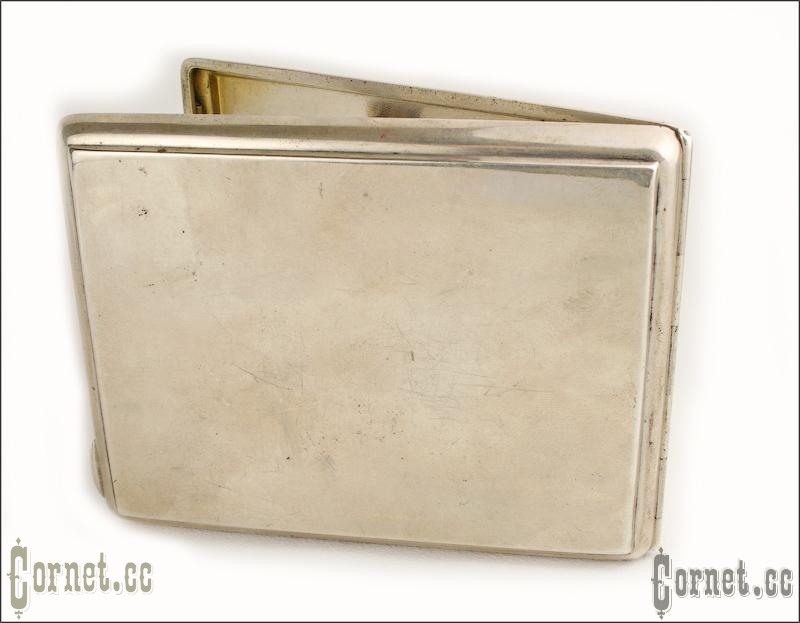 Silver cigarette case  of the 20th century