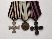 Колодка наград с ЗОВО за Русско-Турецкую войну 1877-78 годов + документы