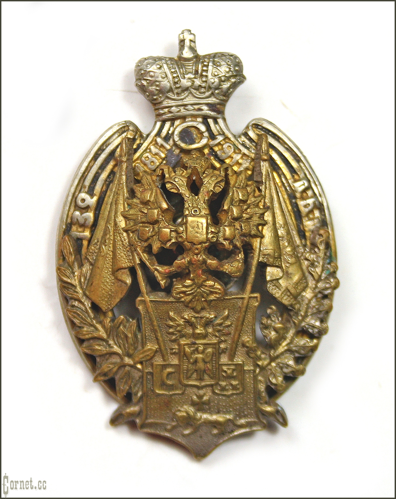 Знак 132-го пехотного Бендерского полка.