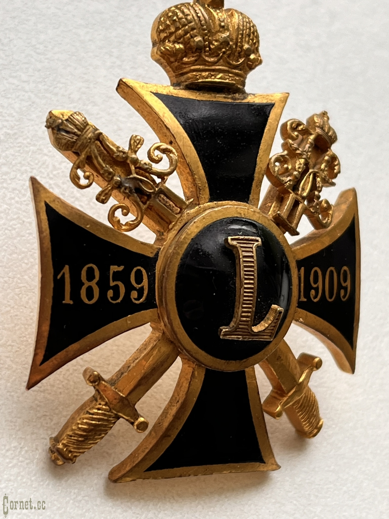 Знак  "В память 50-летия покорения Восточного Кавказа. 1859-1909 гг."