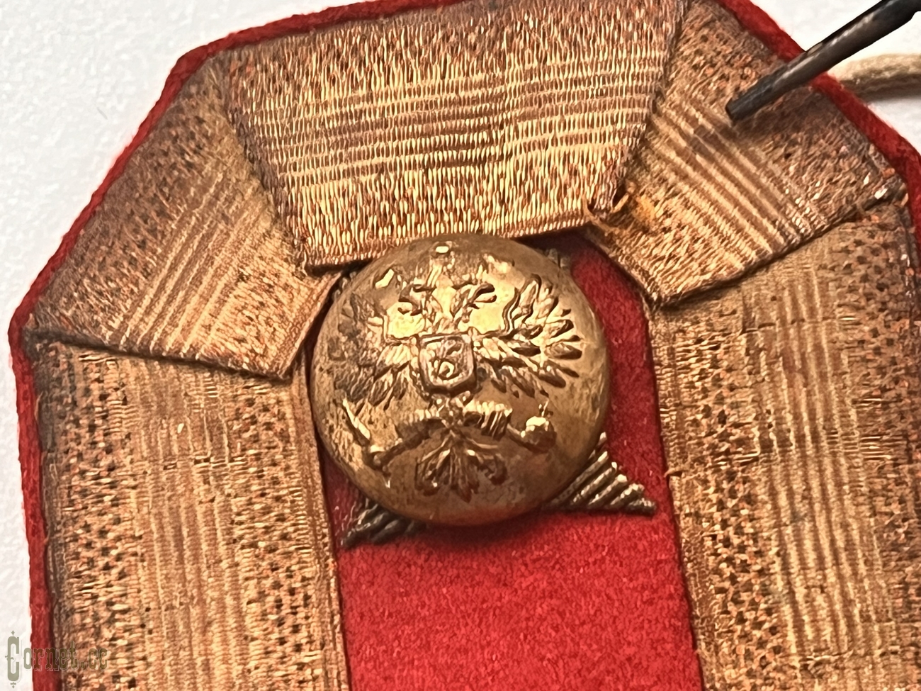 Эполеты подпоручика 1 Кронштадтского крепостного артиллерийского полка