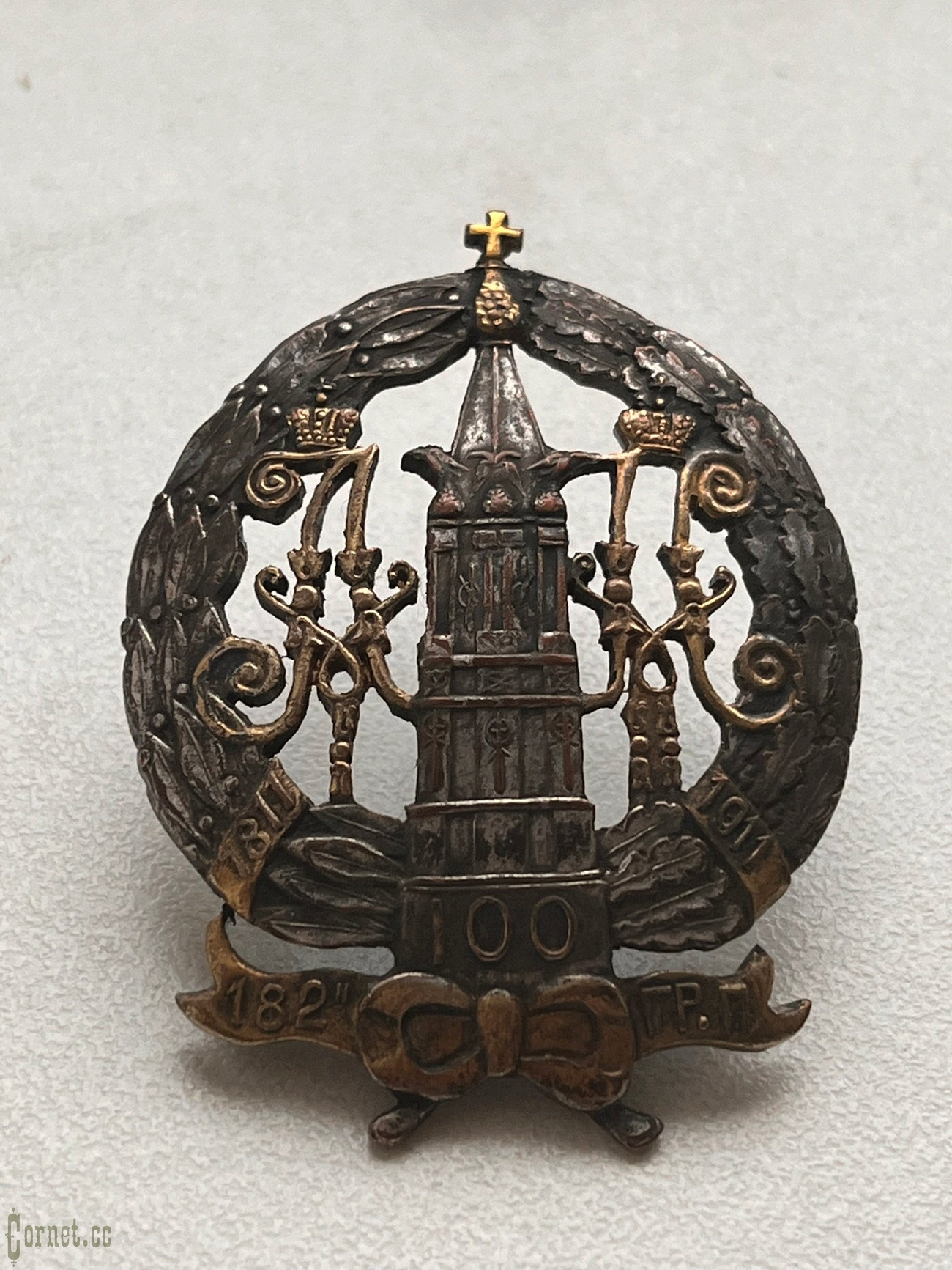 Полковой знак 182-го пехотного Гроховского полка для нижних чинов