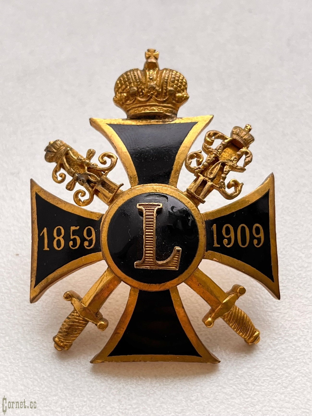 Знак  "В память 50-летия покорения Восточного Кавказа. 1859-1909 гг."