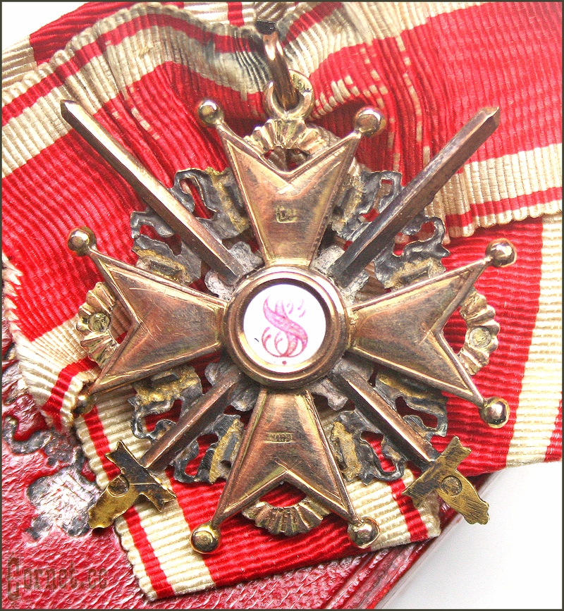 The Order of St. Stanislav of the 3rd degree with swords and a bow