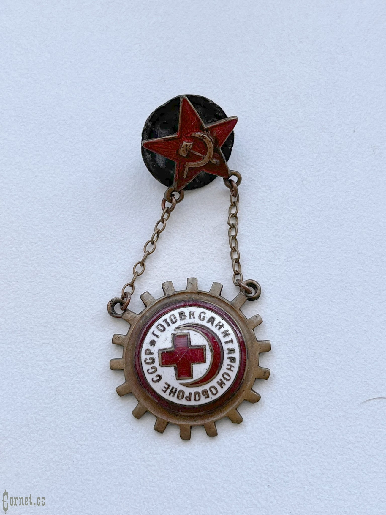 Komplekt pin + dokument Red Cross