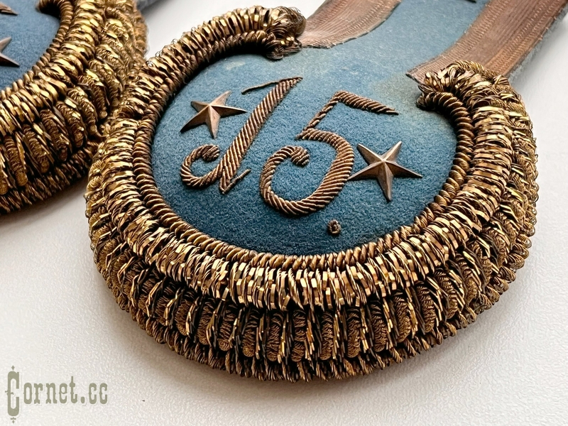 Эполеты подпоручика 15-го Финляндского стрелкового полка